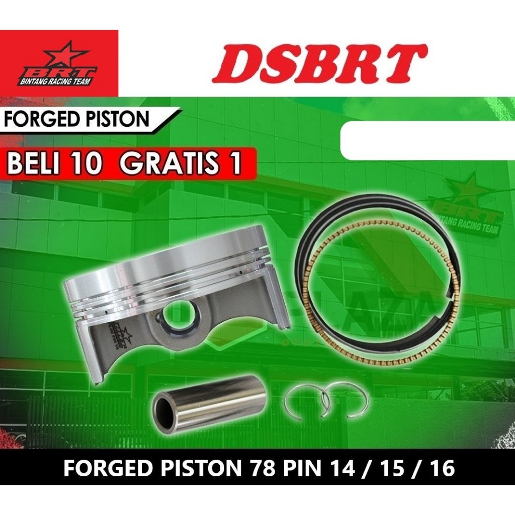 FORGED PISTON BRT 78.00 78 mm PIN 14 15 16
