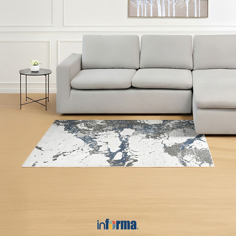 Informa Arya Karpet 042 - Biru Karpet Rumah Karpet Dalam Ruangan Karpet Interior Karpet Lantai Karpe