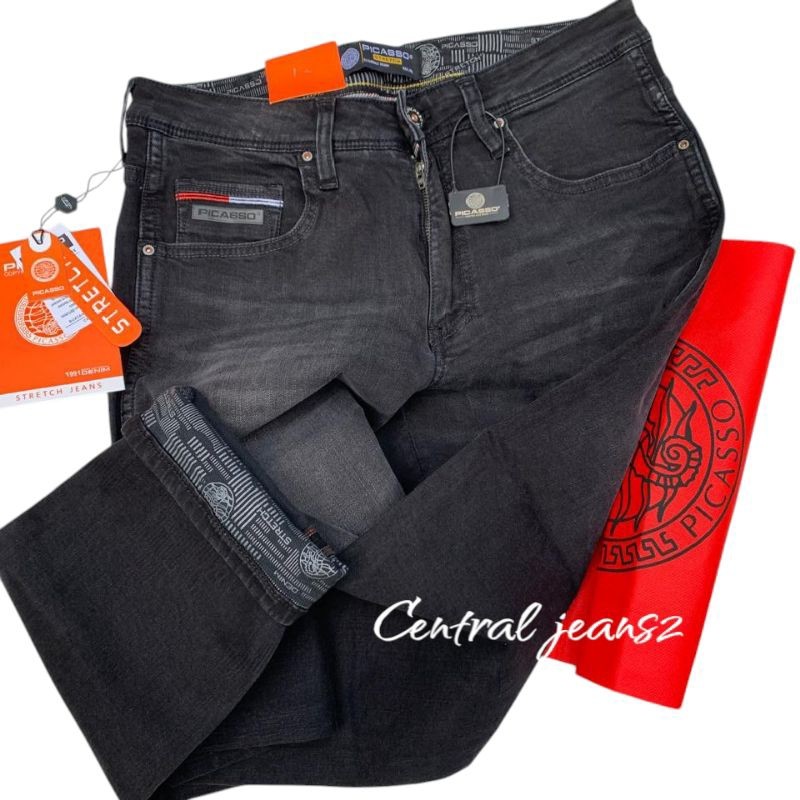 BIG SALE Celana Jeans PICASSO Karet Panjang PENSIL Stretch / Skinny Original Denim Pria