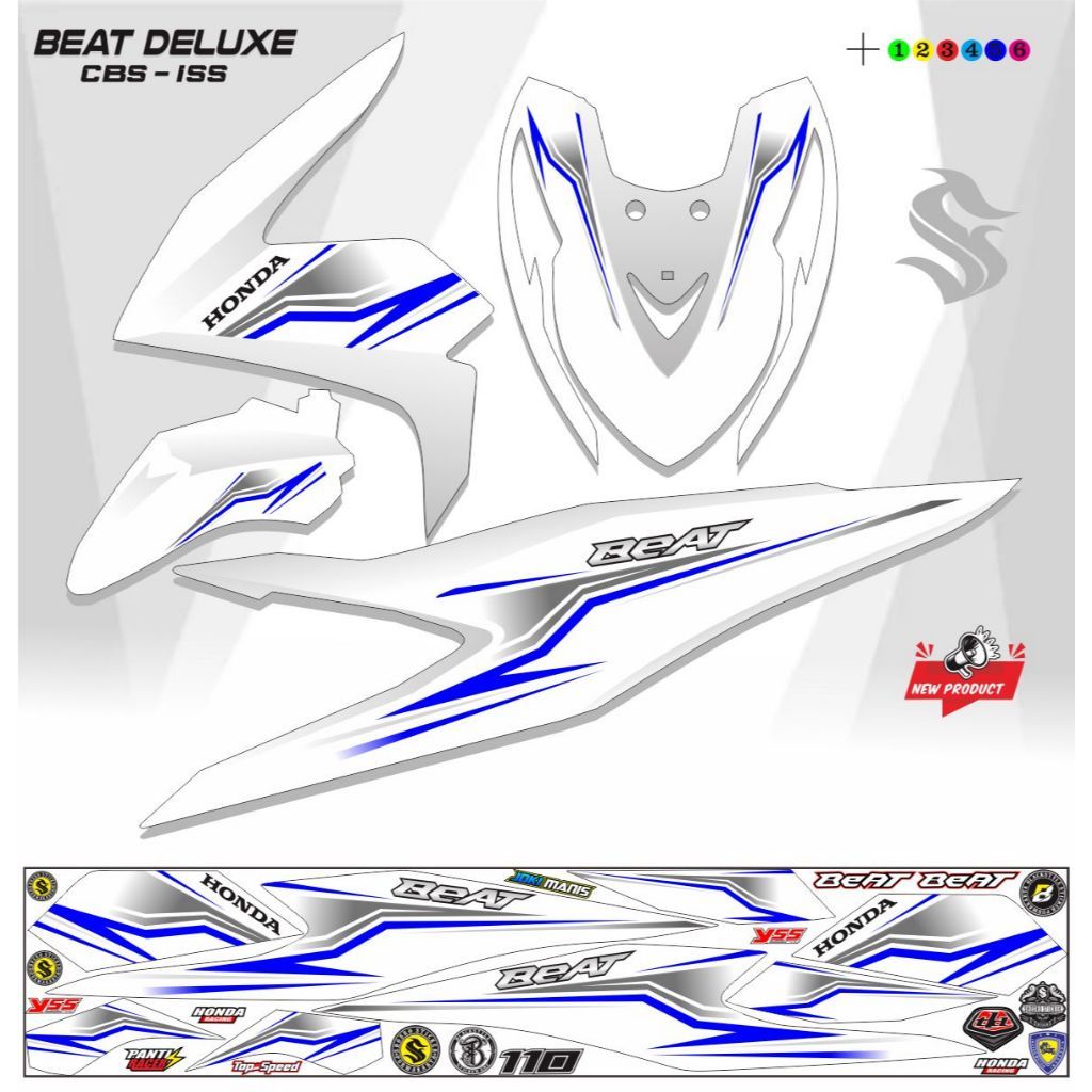 STRIPING BEAT DELUXE 2020 VARIASI STRIPING STICKER BEAT CBS DELUXE