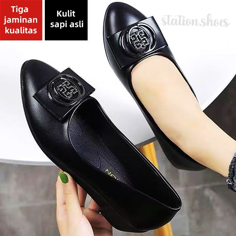 SANRIRINTOJAYASHOP Wedges Wanita Sepatu Jelly Wanita Sepatu Wedges Wanita Kerja Slip On