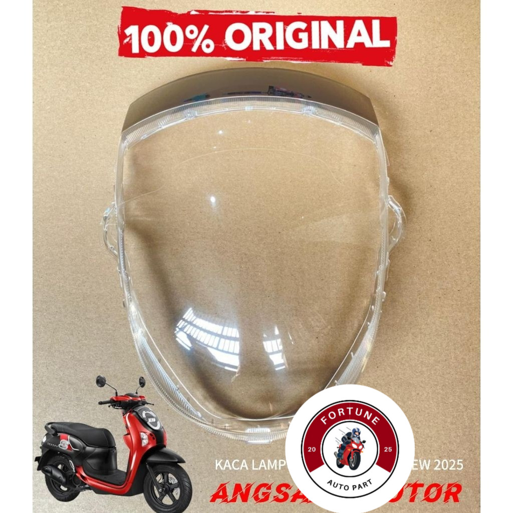 Mika Kaca Lampu Depan SCOOPY NEW 2025 Original