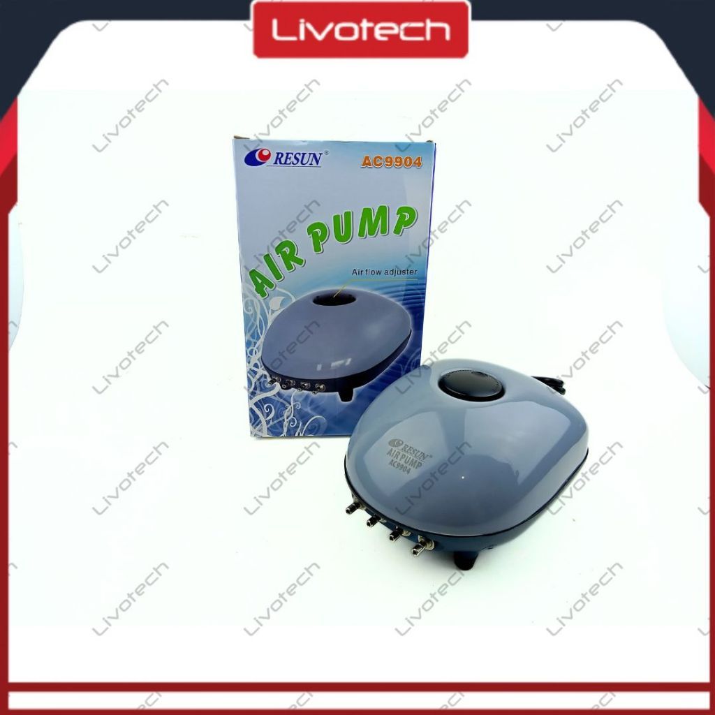 LIVO RESUN AC9904 Pompa Udara Aerator Air Pump Aquarium AC 9904 Merk Resun