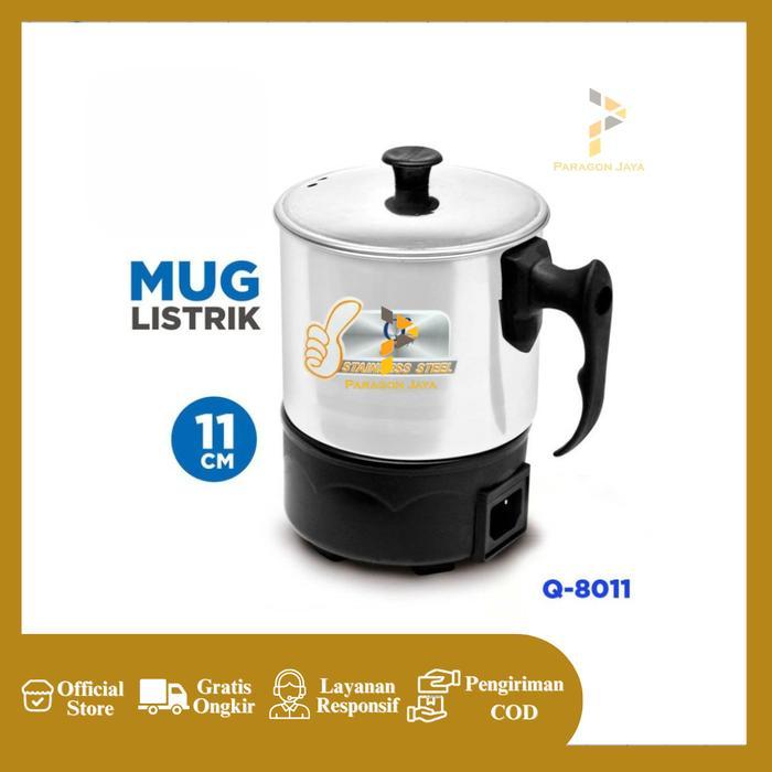 Mug Gelas Pemanas Air Teko Mini Listrik Elektric Heating Cup Stainless
