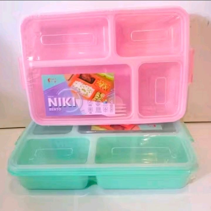 kotak makanan sekat plastik