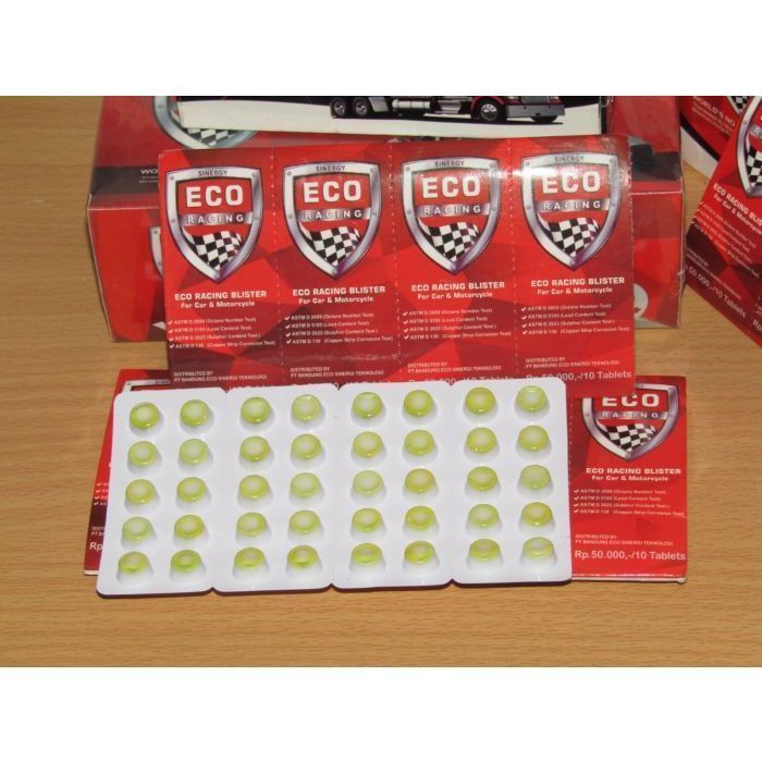 Penghemat Bensin Eco Racing Motor 1 Blister Isi 50