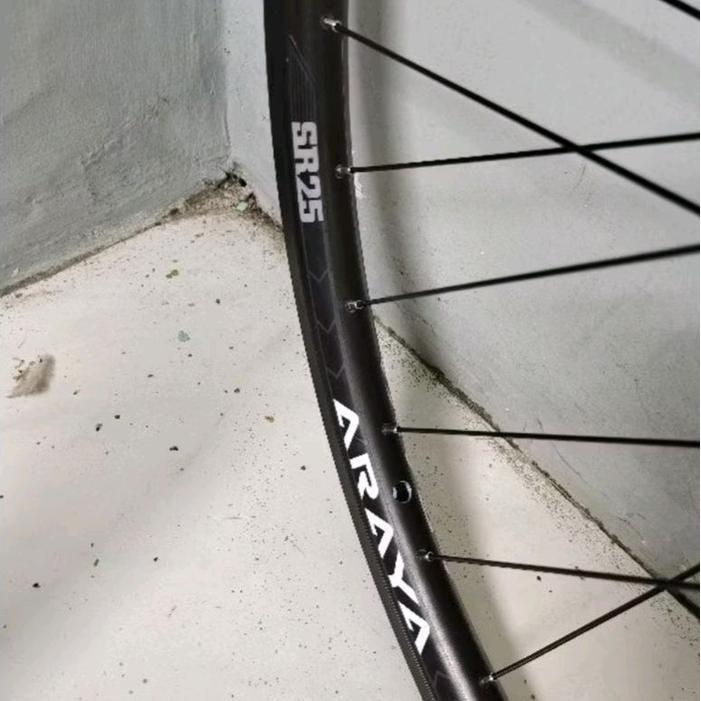 wheelset sepeda MTB ukuran 27.5 merk araya SR25 dan syte celestial HUB PACIFIC 409 CAKRAM - araya sr