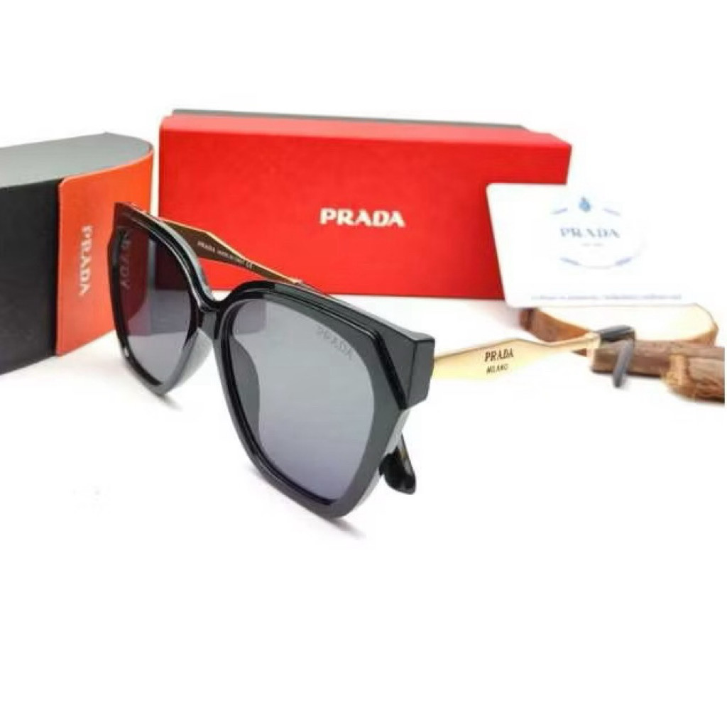 Kacamata Hitam Terbaru Premim Prada58027 Lensa Anti UV Protection Sunglasses Pria Wanita Premium