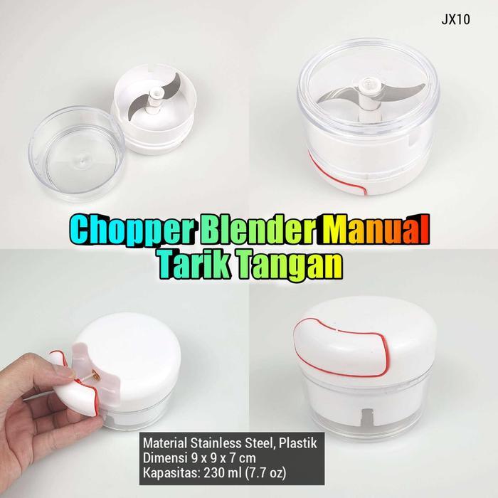 Blender Daging Kacang Cooper Portable Mini Chopper Stainless Kapsul - Blender Tarik