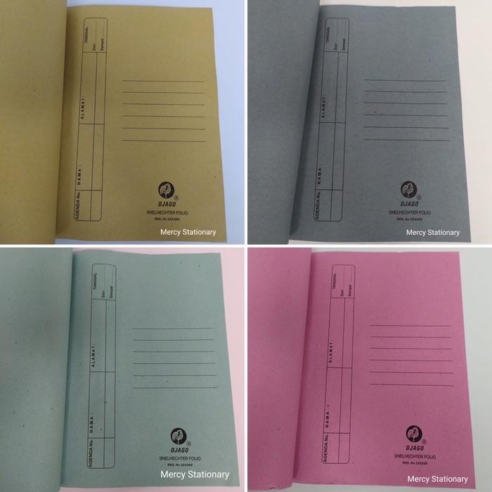 50 pc - Map Snelhecter Folio Stopmap Acco Kertas Snell Map Warna Djago - Merah