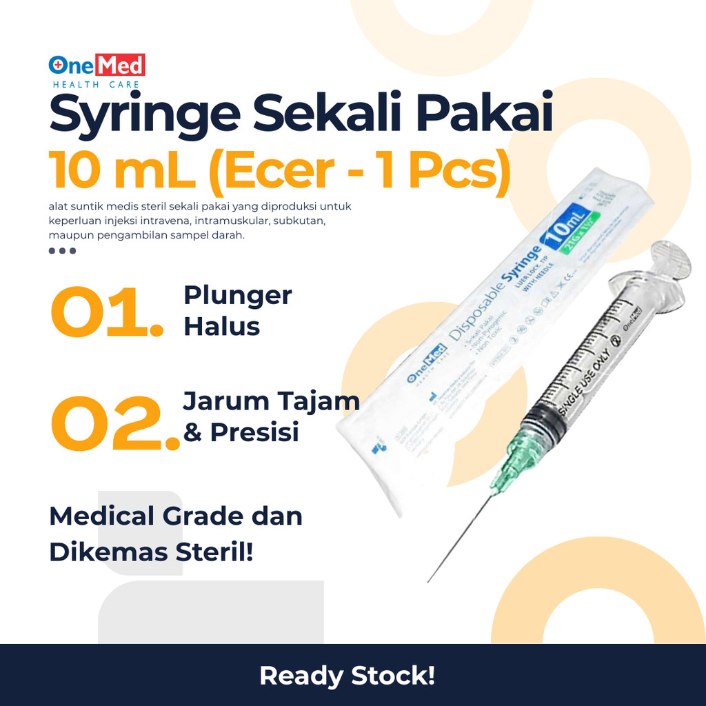 SYRINGE 10ML ECER ONEMED