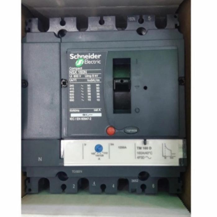 MCCB Schneider NSX160N 4P 160A 50kA