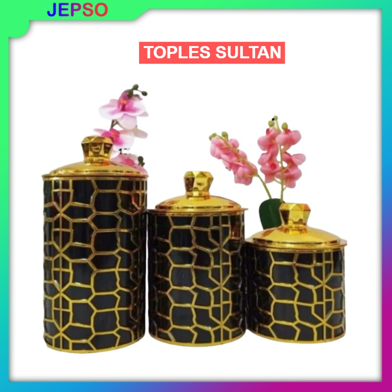 Toples 3 set / Toples Mewah Aesthetic /  Toples Kedap Udara  / Toples permen / Toples sultan