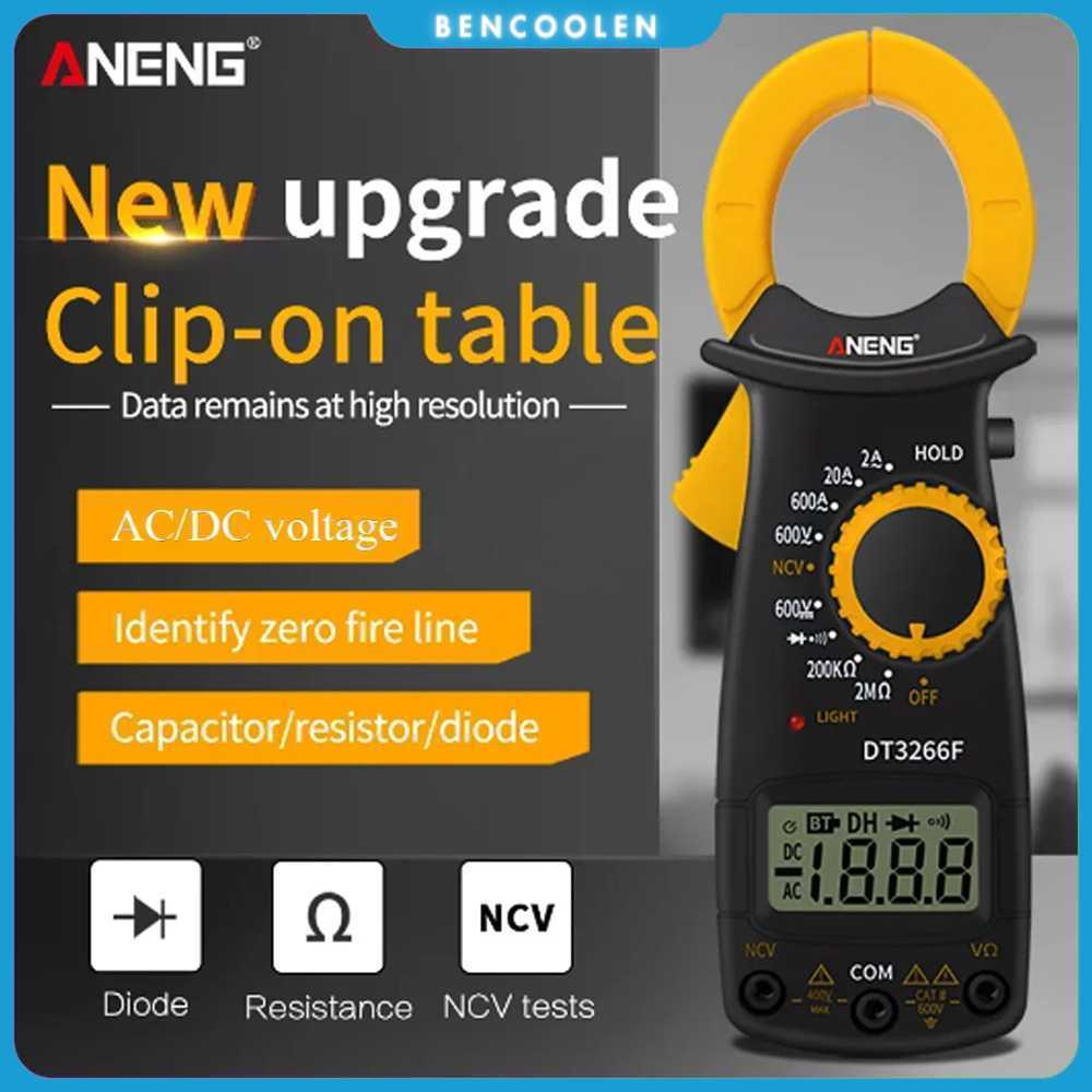 ANENG Digital Multimeter Tang Ampere Voltage NCV Tester Clamp - DT3266F