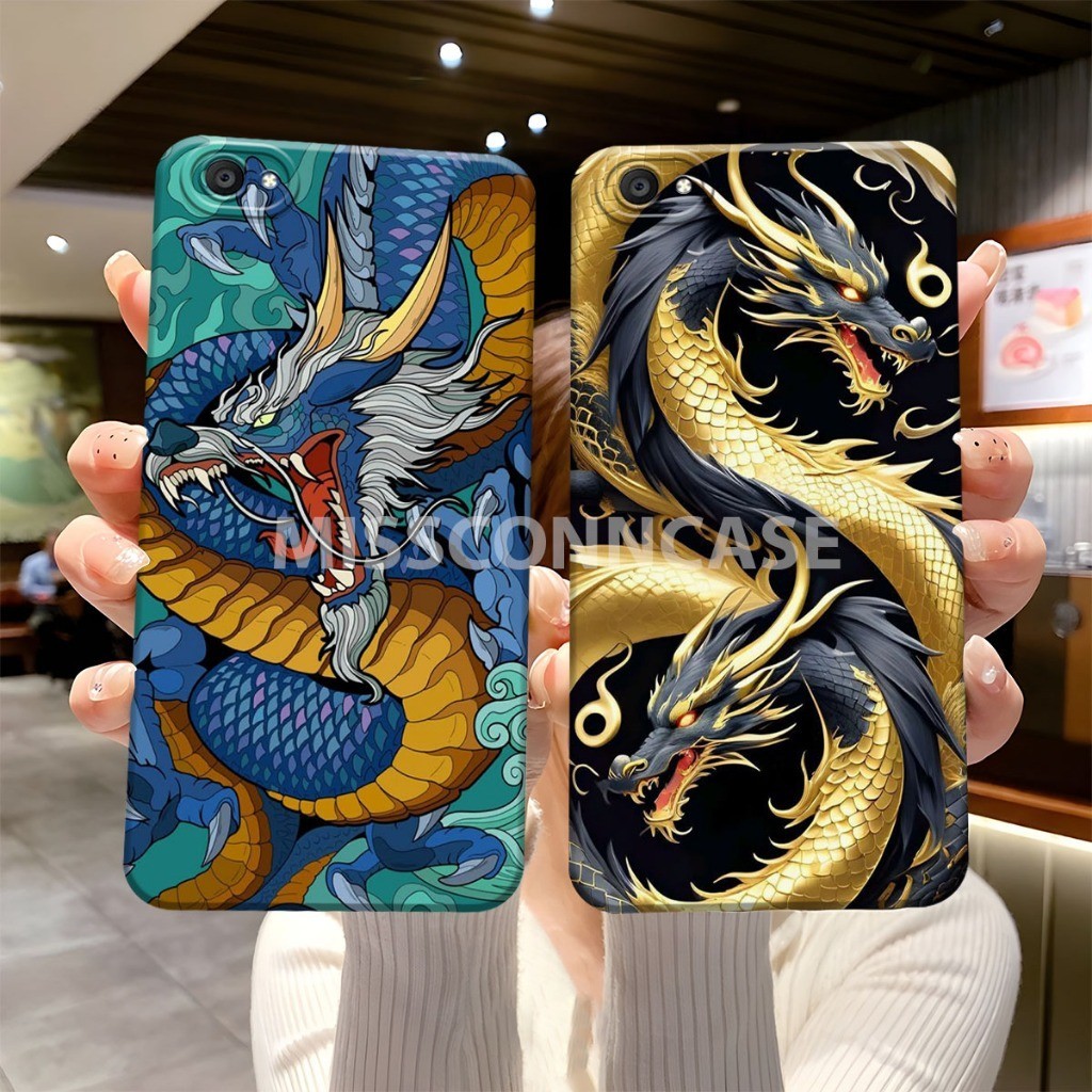 Casing Hp Vivo Y55 2017 - Y55S - Y55L - Y53 - Y71 - Y71i - Y81 - Y91C - Y1s - Y83 Finger Motif Naga 