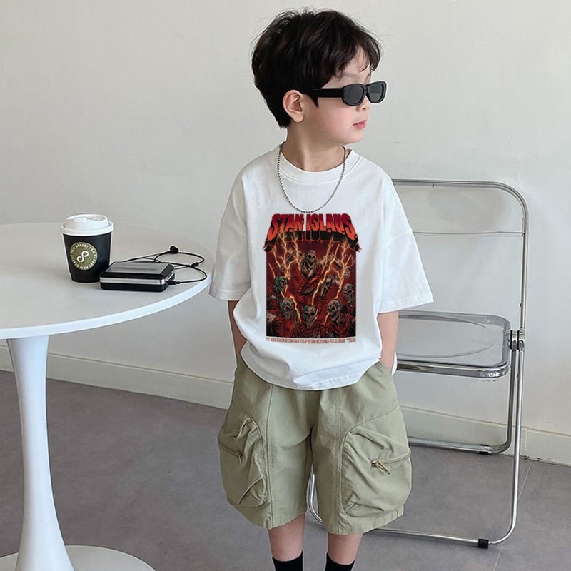 Kaos anak pria2-12 TahunCetakan gaya Koreakorea style premium baju atasanAnak pria 10 tahun import t