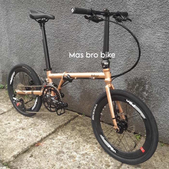 DISCON PROMO  CUCI GUDANG fnhon gust 20 inch 1 x 10 speed fullbike new rakit sepeda lipat fnhon - 1x