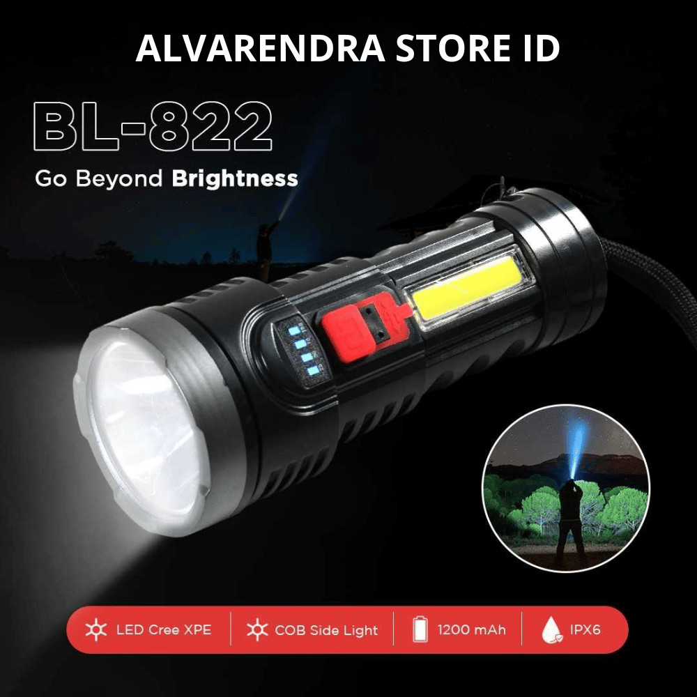 senter mini anti air | lampu senter led mini camping | senter mini super terang anti air 7800 Lumens