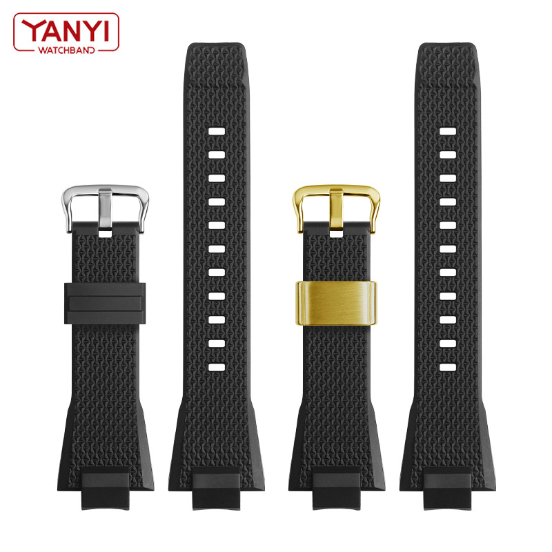 Rubber Watband for casio gshock GST B400 GST-B400BD/AD Series wat band mens Waterproof Sports Silico