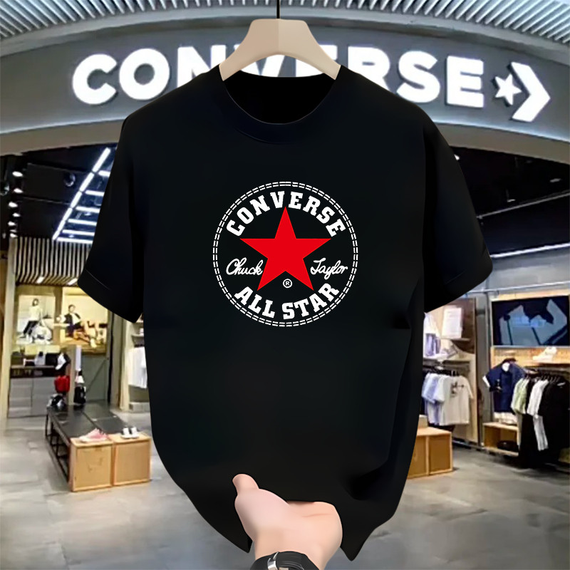 Outlets 24S Katun 100%  Converse Kaos Distro kaos pria jumbo kaos branded original Kaos pendek Pria 