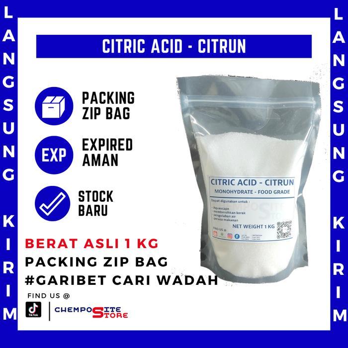 (Racoon Home Store) Pembersih pakaian / Citric Acid monohydrate / citrun / asam sitrun @1KG - 1 KG