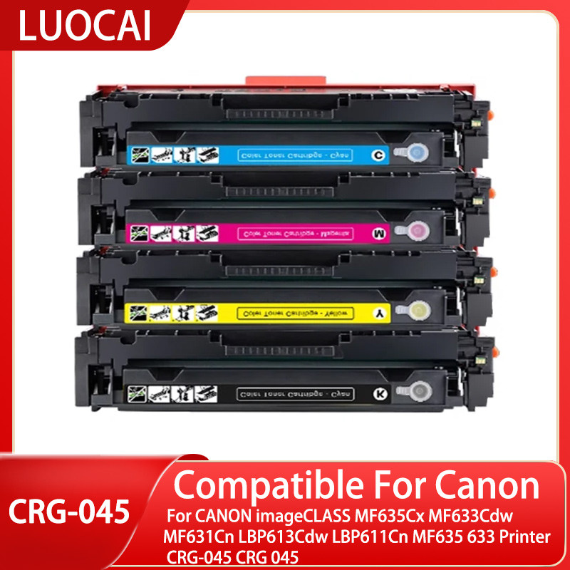 CRG045 Toner Cartridge CMYK for CANON imageCLASS MF635Cx MF633Cdw MF631 LBP613Cdw LBP611 MF635 633 P