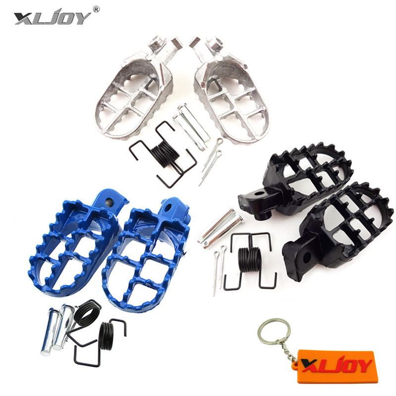 XLJOY Aluminium Footrest Foot Pegs Footpeg For PW50 PW80 PW 50 80 TW200 TTR90 TTR90E Pit rt Bike Mot