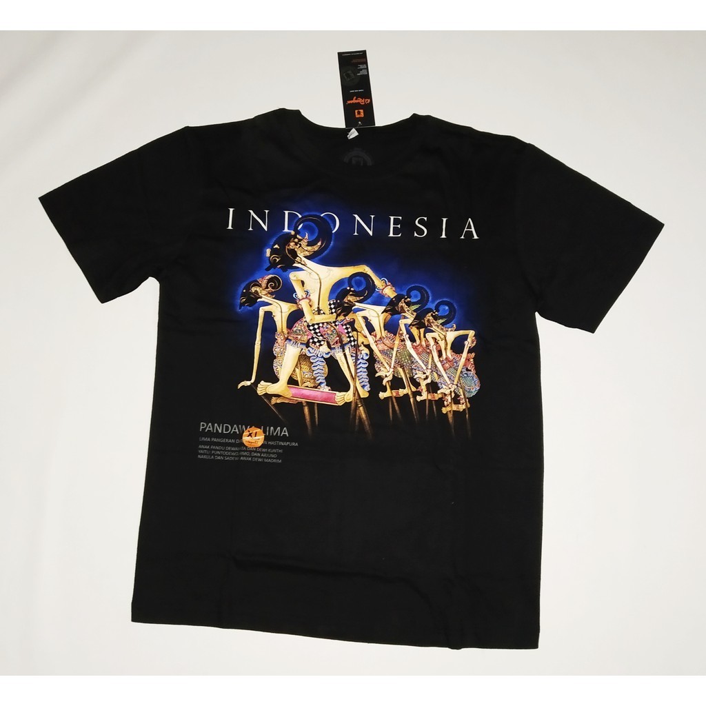 Kaos budaya wayang pandawa lima