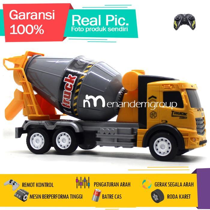 Mainan Mobil Remot Kontrol RC Truk Molen Semen Dumper Mixer Alat Besar Heavy Industries by Allshopib