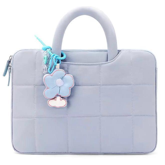 PROMO  Tas Laptop Premium Sleeve Case Risleting Puffy Korean Style Modern & Minimalis - Helwa ID - S