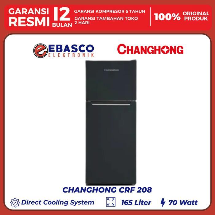 CHANGHONG Kulkas CRF 208 2 Pintu 165 Liter Low Watt Bergaransi Resmi