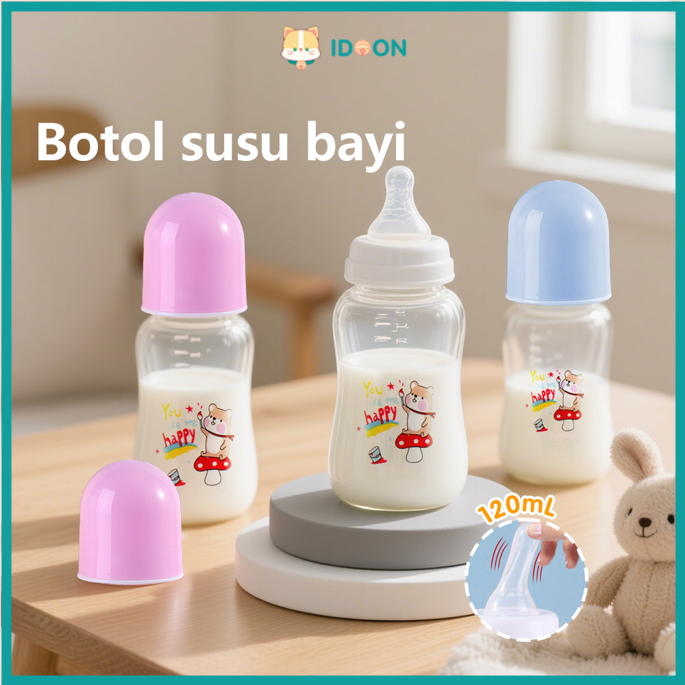 Idoon Botol Dot Susu Bayi Bpa Free Baby Feeding Bottle Anti Kolik 120Ml