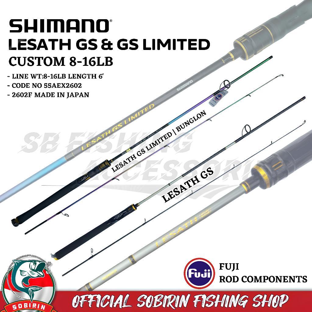 Joran shimano lesath gs custom 8-18lb full fuji 180cm - joran pancing custom shimano lesath gs