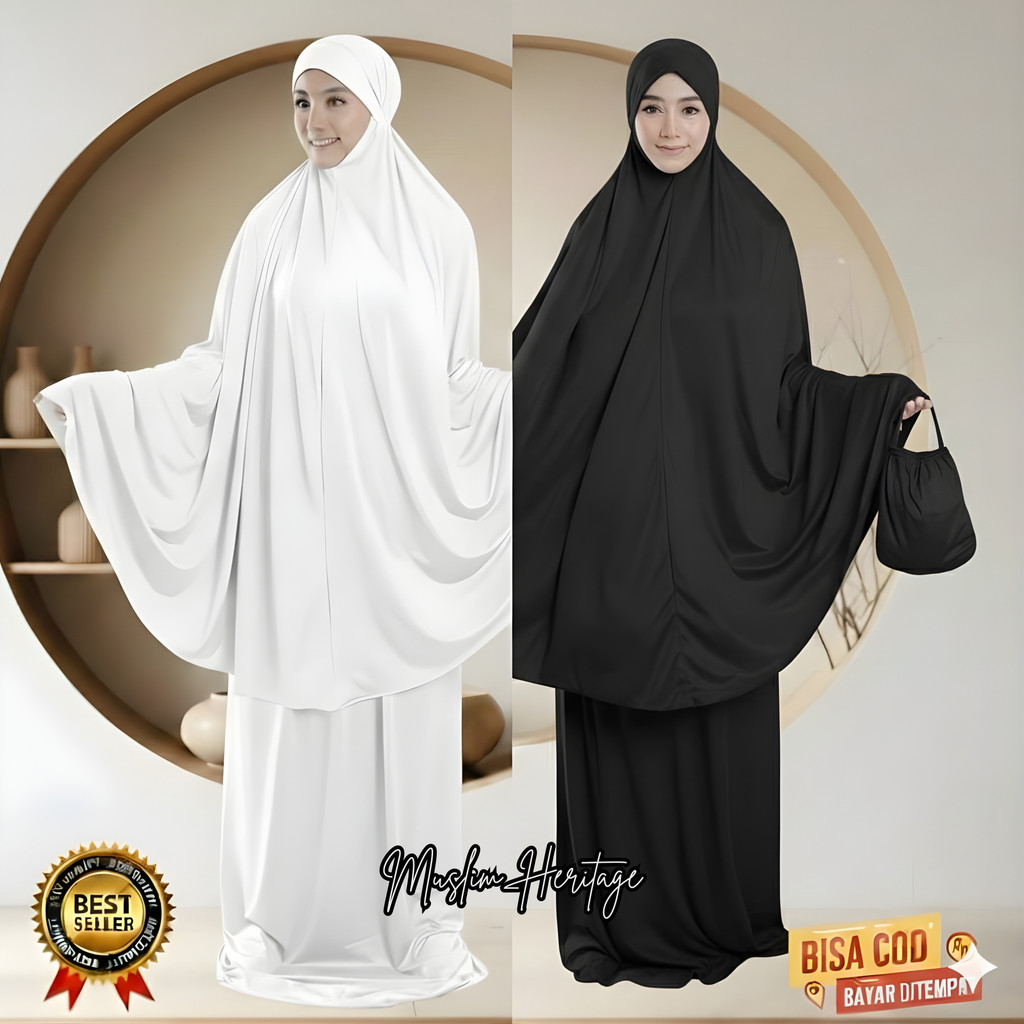 ​[TERLARIS] Mukena Tunica Jersey Premium Untung_Oficial - Adem, Halus, Anti Kusut & Jumbo Grade A