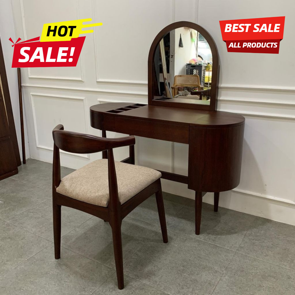 Meja Rias Kayu Jati Solid | Meja Rias Minimalis | Furniture Jepara Asli | Meja Rias Elegan