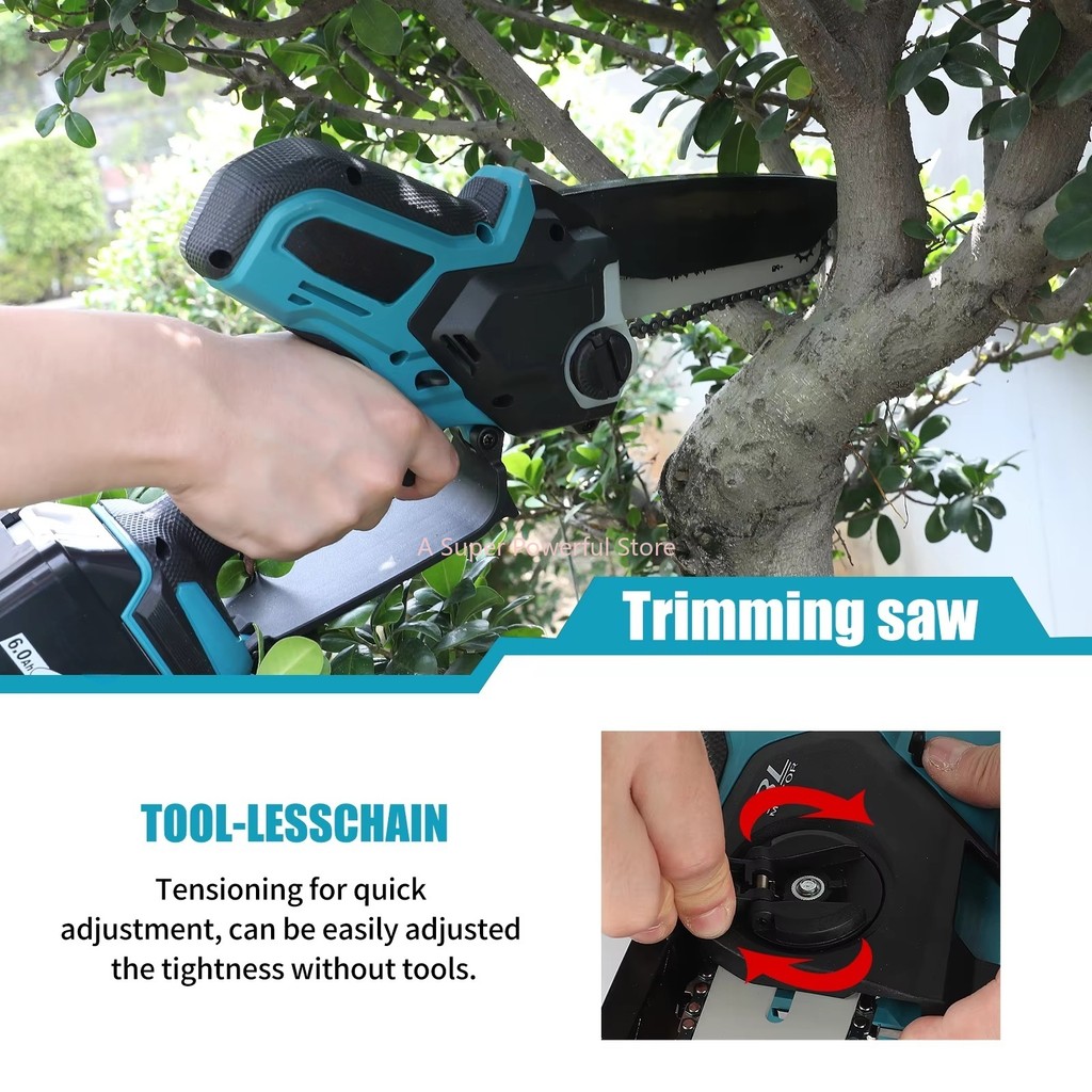Electric Chain Saw Pruning Saw Brushless Cordless Power Tools for MAKITA 18v Battery Mini Electric S