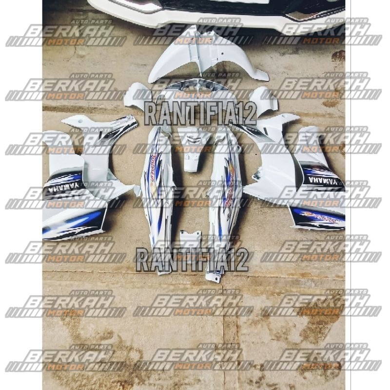 Cover Bodi Jupiter Z New Full Set Halus Body Motor Jupiter Z New Burhan Full Putih