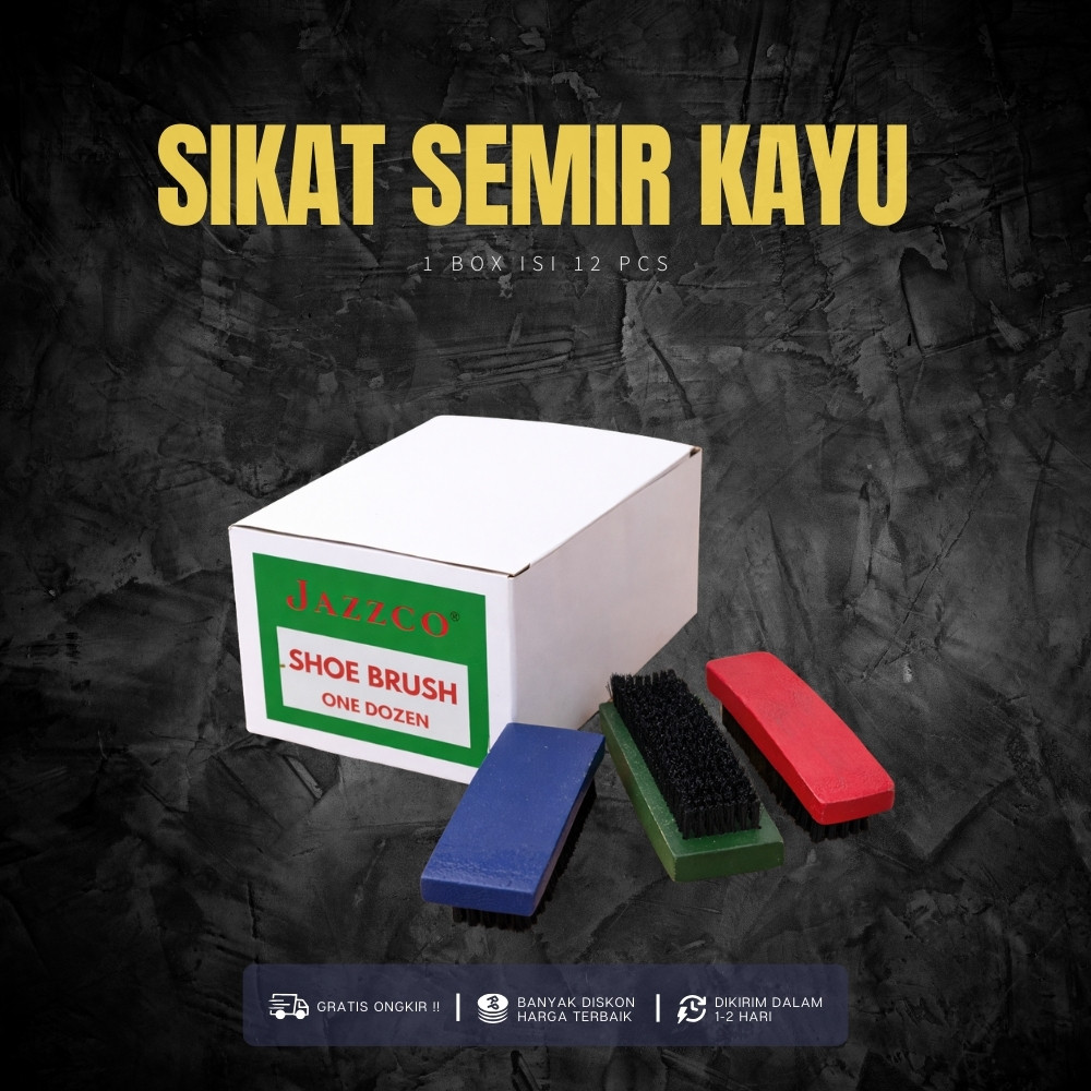 1 Box (12 Pcs) SIKAT SEMIR SEPATU JAZZCO BC-428 - SIKAT SEPATU