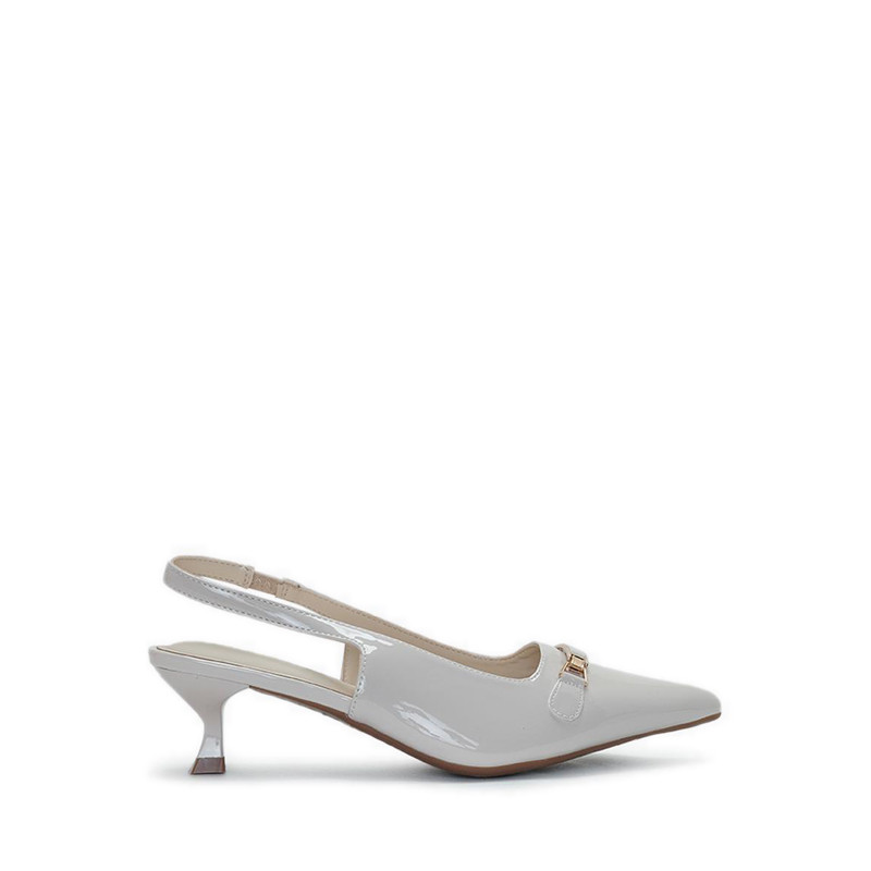 Payless Chrissie Womens Selly Sling Back Heels - Off White_04