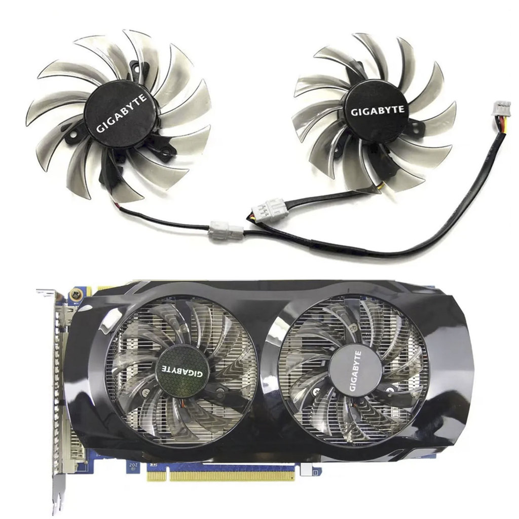 3PIN PLD08010S12H T128010SM 75MM GV-N460OC GPU fan for Gigabyte GTX 460 465 560 Ti 580 650 750Ti gra