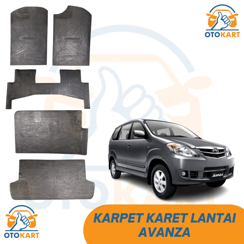 PROMO Karpet Lantai AVANZA Karet / Karpet Mobil Karet AVANZA 1 SET SF55