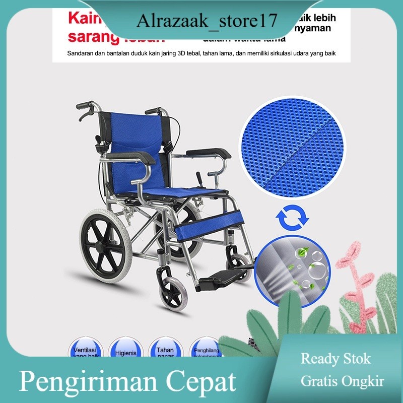 Kursi Roda medis  20inci / Travel Kursi Roda Lipat  / Kursi Roda Travel