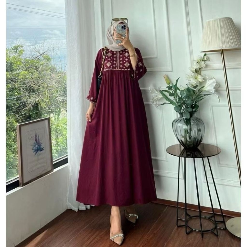 LOWESHOP Kayla Dres || Gamis Kayla Rayon Twil Premium