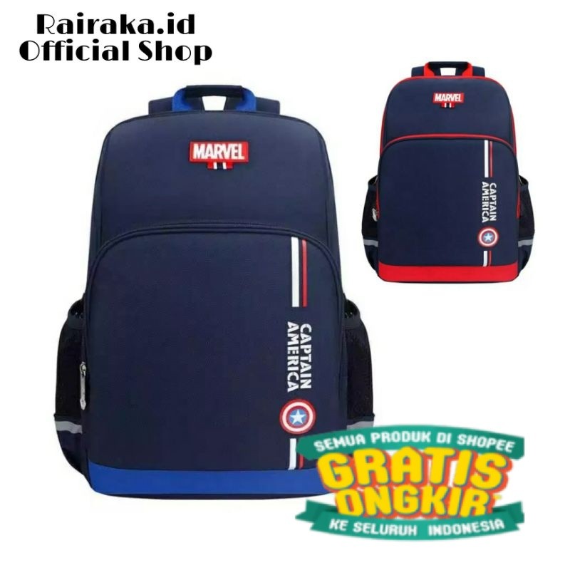 Rairaka.id / Marvel - Tas Anak Sekolah SD SMP laki-laki Karakter kartun marvel/ keren cool