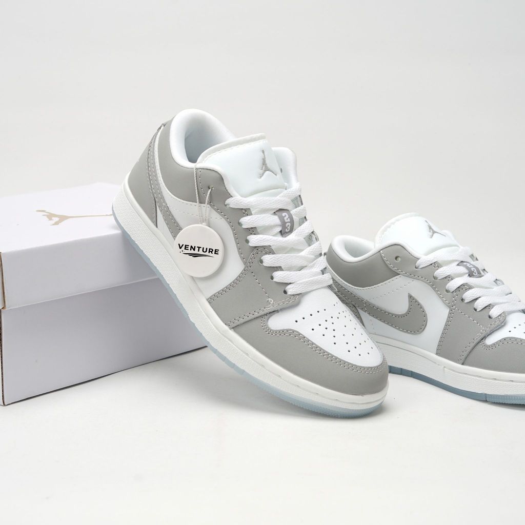 Air Jordan 1 Low Wolf Grey White