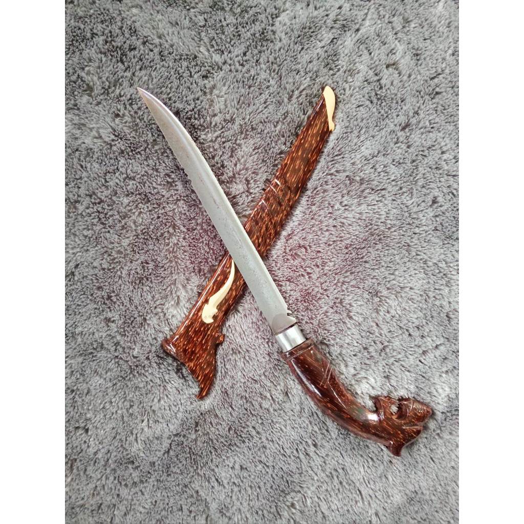 golok sembelih gagang macan sarung arenn