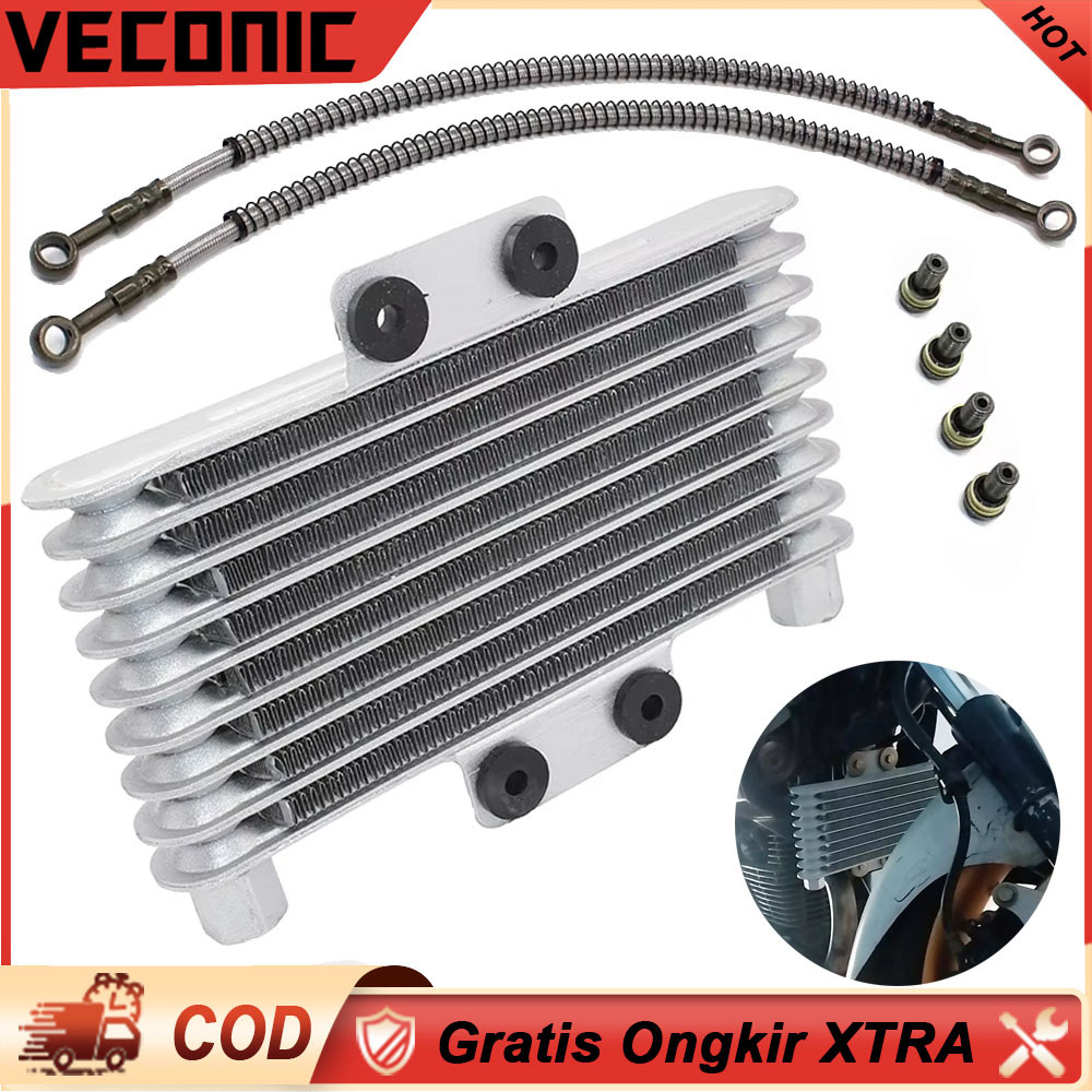 Motorcycle Oil Cooler Oil Engine Radiator Aluminum Cooling Radiators Pendingin Oli Motor Radiator Ol