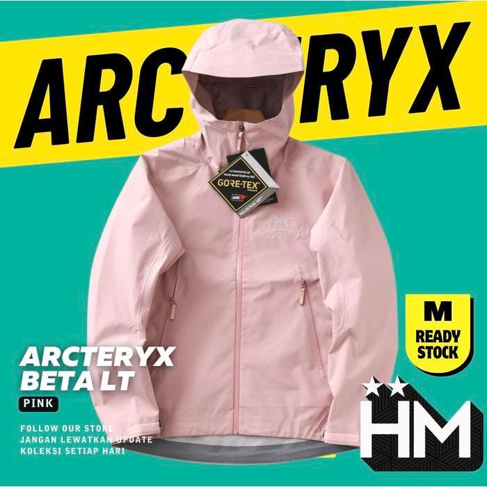 (Ready Stock - Size M) Arcteryx Beta LT Pink Gorpcore Jacket Outdoor Waterproof Anti Air