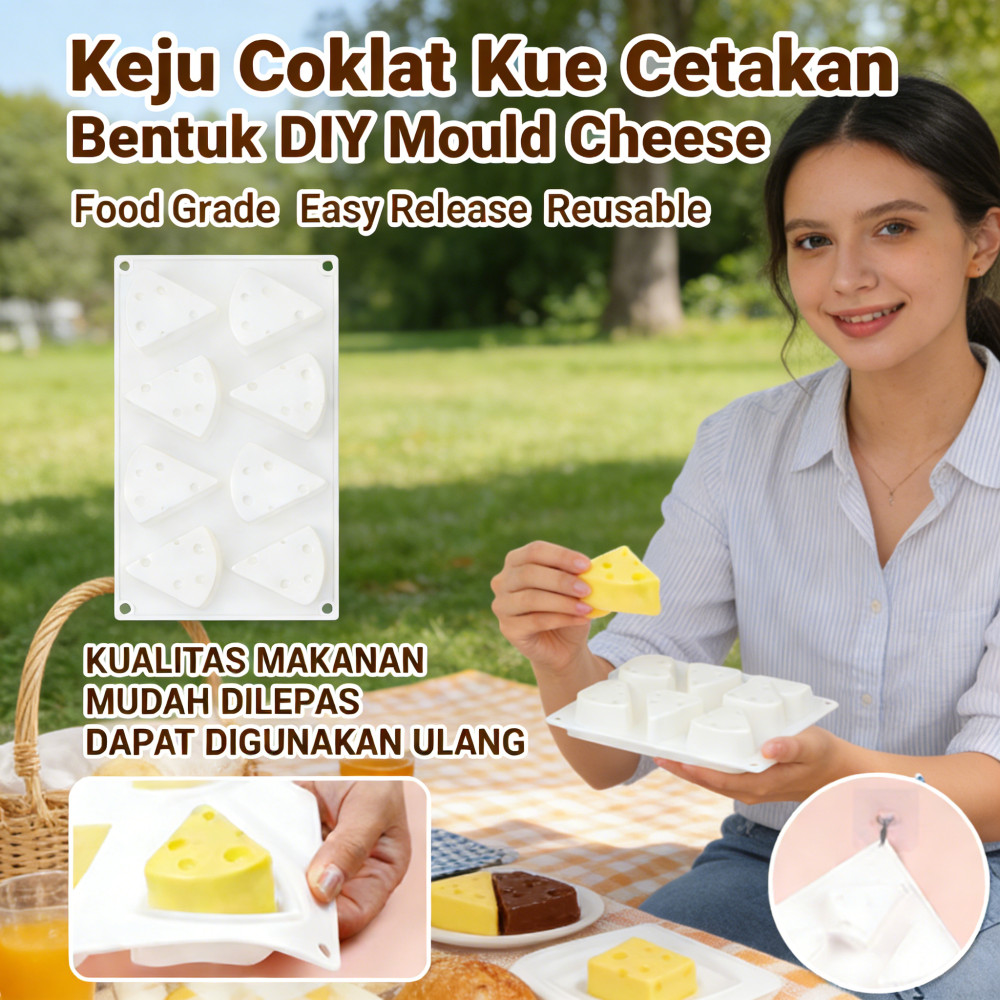 Keju Kue Cetakan DIY Coklat Bentuk Mould Puding