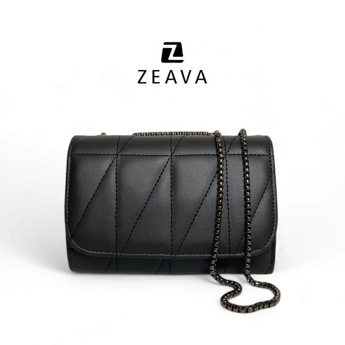 ZEAVA.ID Alvine Sling Bag Wanita Tas Selempang Cewek Bahan Sintetis Tebal Premium Adjustable Strap K
